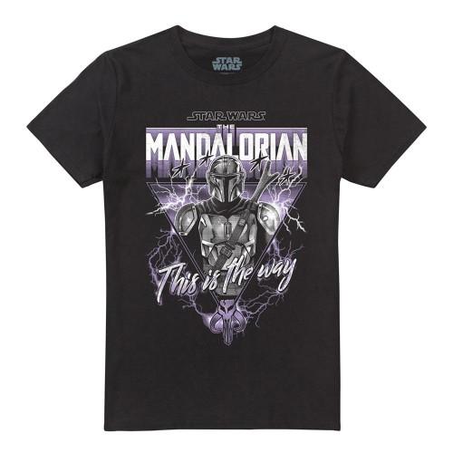 Star Wars: The Mandalorian Unisex Adult This Is The Way Heavy Metal T-Shirt