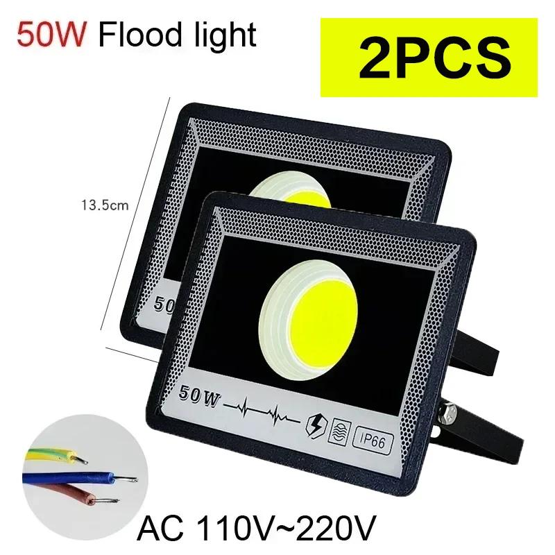 AC LED FloodLight Waterproof High Bright Outdoor Garden Projector Lighting 50W 100W 200W 300W 500W Spotlight Wall Flood Lights