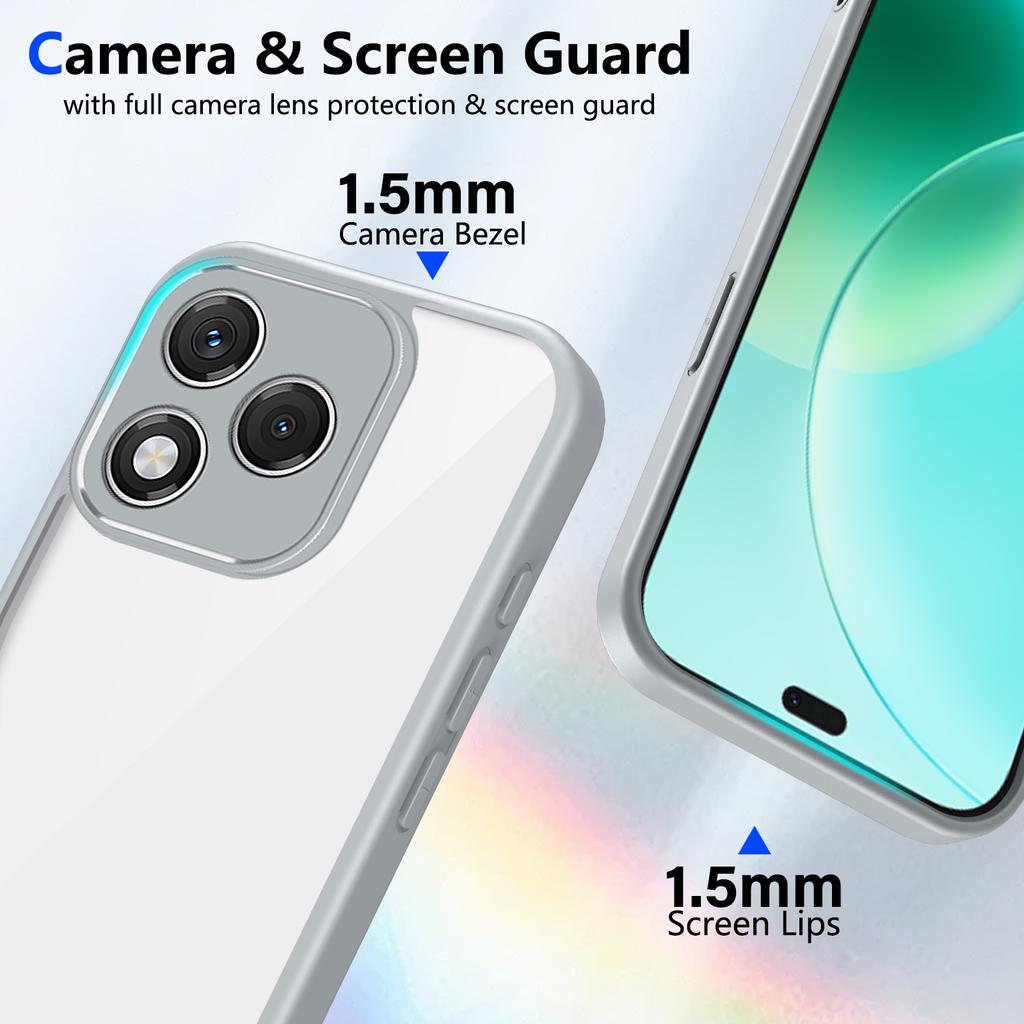 Honor 400 Lite ABR NX1 Case Air Cushion Shockproof Silicone Bumper Clear Matte Back Cover Hard Phone Case for Honor 400 Lite 5G