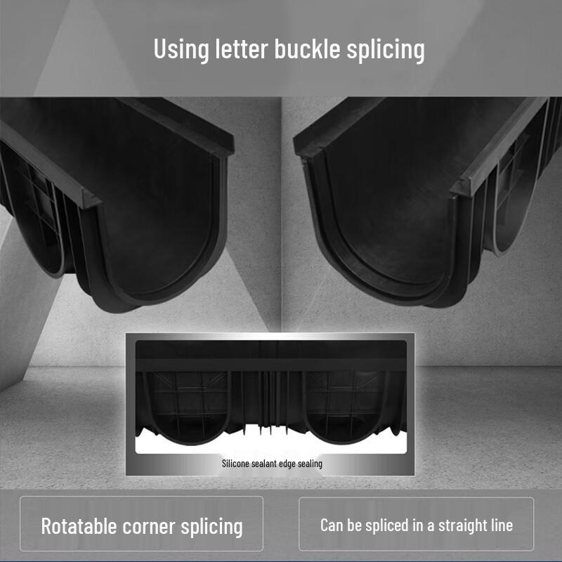 Resin Linear U-Shape Drainage Channel with Polymer Cover