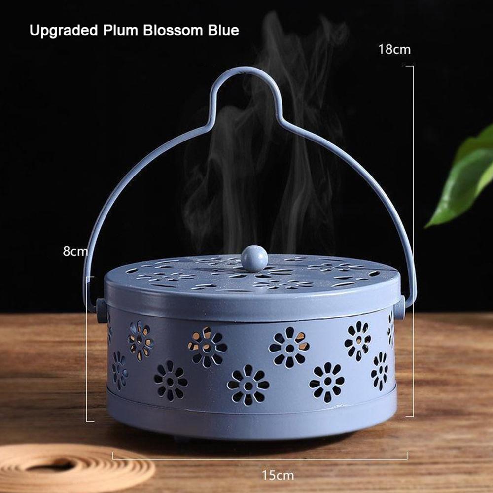 Cover Mosquito Coil Tray Holder Anti-fire Mosquito-repellent Holder Portable Incense Burner