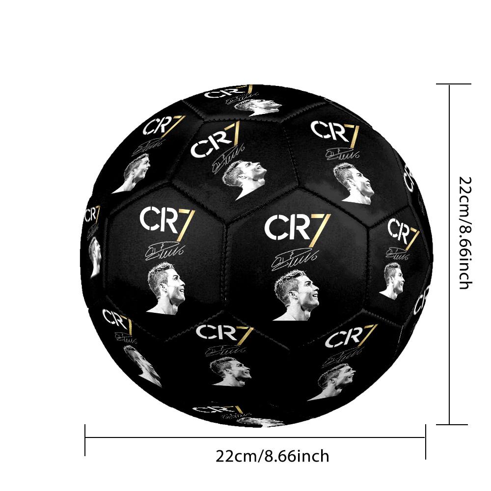 Cr7 Football Legend Soccer Ball Size 5 Football Machine-Stitched Indoor/Outdoor Training and Matches Soccer Accessory