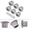 6 Guitar Bushings with Screws Hardware 10mm Open Hole Tuning Nuts for Vintage Keys