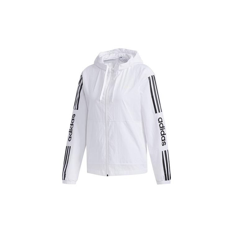 (WMNS) adidas neo Printing Hooded Jacket White Women s FP7472 M