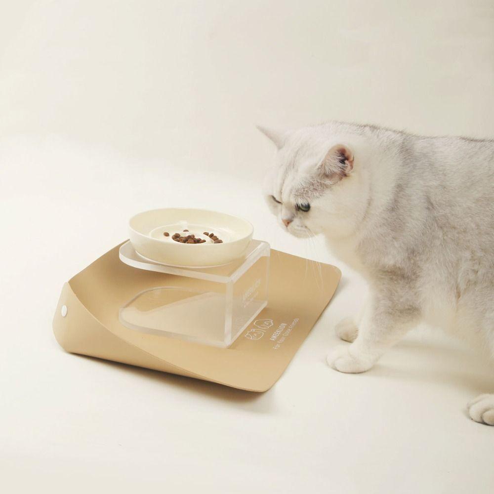 Waterproof Pet Anti Spill Placemat PU Leather Dog Food Pad  Prevent Food and Water Spills