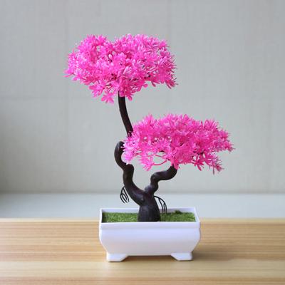 Künstliche Pflanze, lebensecht, wartungsfrei, Kunststoff, gefälschter Bonsai-Baum, Topf-Ornament, Home, Hotel, Garten, Dekor, Geschenk