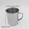 304 Stainless Steel 500ML Measuring Cup with Scale, Laboratory Beaker for Milk, Tea, Latte Art, Liquid, 2L Capacity