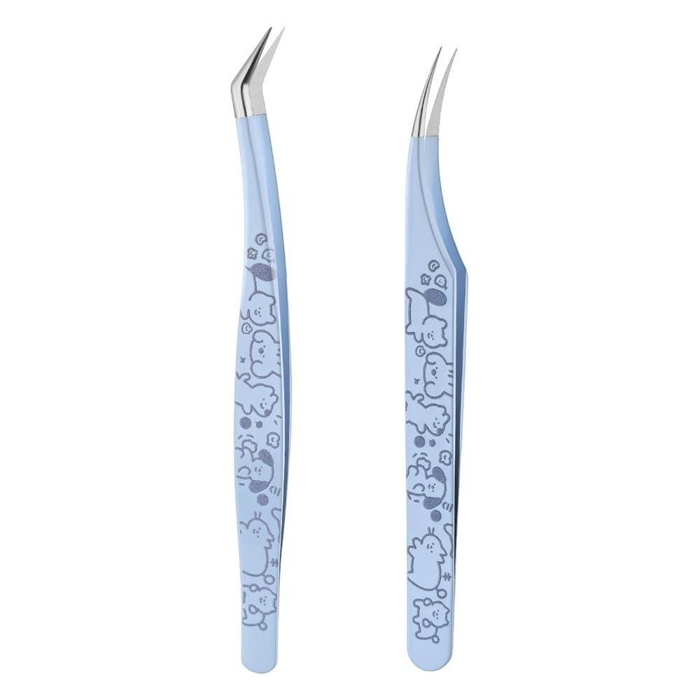 Thickened Fake Eyelash Grafting Tools Cartoon Lash Tweezers for Eyelash Extensions