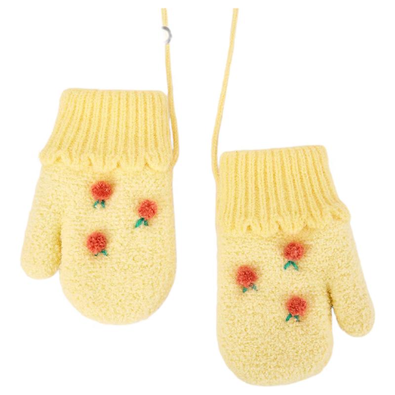 Balabala Girls Plush Full Finger Winter Gloves 110