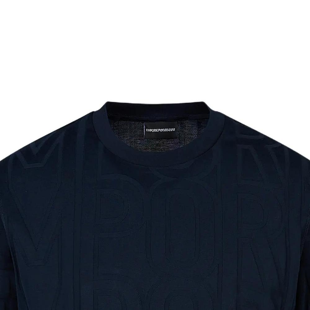 EMPORIO ARMANI Knitwear Men's Marine Blue Crew Neck Moderate Other 6R1TDM-1JGYZ-09L9