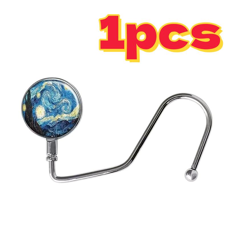 

1/2pc Stainless Steel Folding Hook - Portable Table Hanger for Bags, Home Decor, Holiday & Birthday Gift All