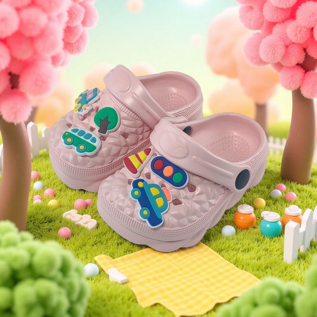 Summer 2025 Cartoon Kids' Clogs - Lightweight, Cute, Indoor/Outdoor Footwear