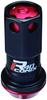 KYO-EI (Kyoei Industry) Racing Composite R40 iCONIX Wheel Nuts, M12 X P1.5, with Aluminum Caps, Black/Red, RIA-01KR