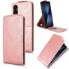 For Sony Xperia 1 VII Stand Case Magnetic Clasp Vertical Flip Leather Phone Cover with Card Holder