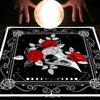 Divinations Tablecloth Skull Bird Head Flower Astrologys Tarot Cards Tablecloth Altars Cloth Divinations Game Accessory