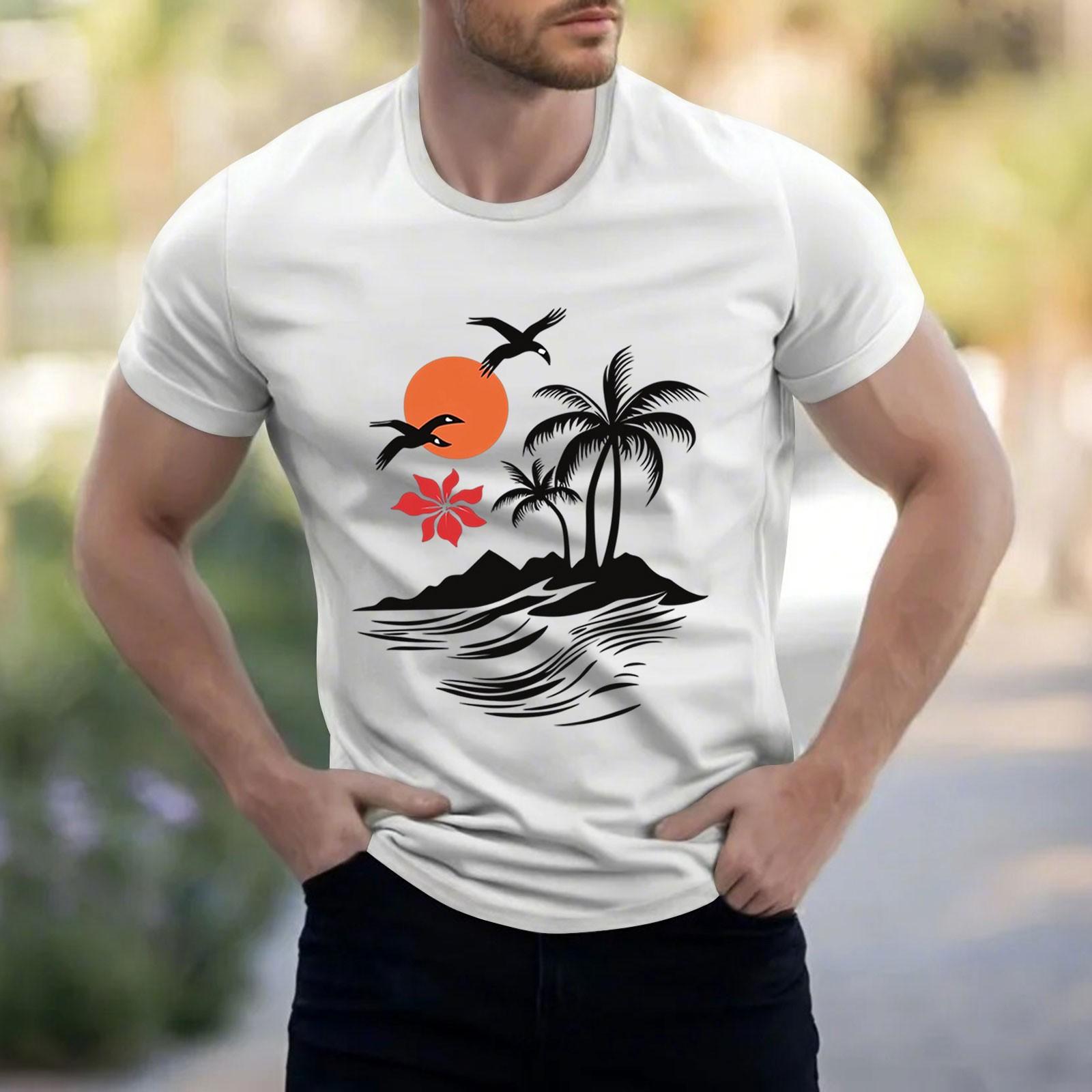 

Мужская рубашка с воротником-стойкой и коротким рукавом, свободная рубашка для отдыха и отдыха, мужская XL белый