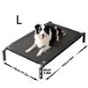 Portable Foldable Dog Bed - Moisture-Resistant Polyester Pet Bed with Removable Cover, All-Season Comfort - Easy Assembly Indoor/Outdoor Use