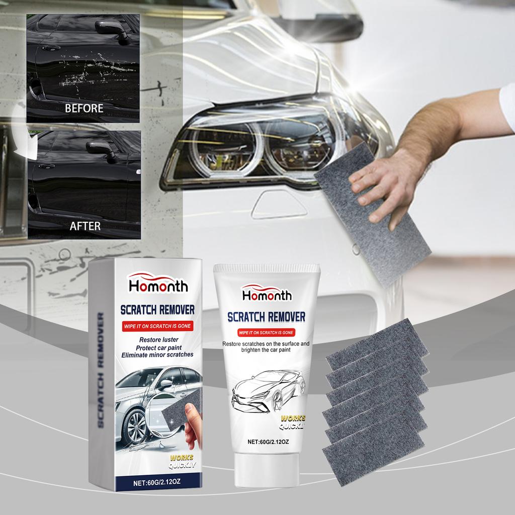 Nano-Kratzerentferner für Autos Set Autolack-Kratzerreparaturpaste Poliertuch Einfache Korrektur Entfernung von Swirl-Marken für die Autokarosserie