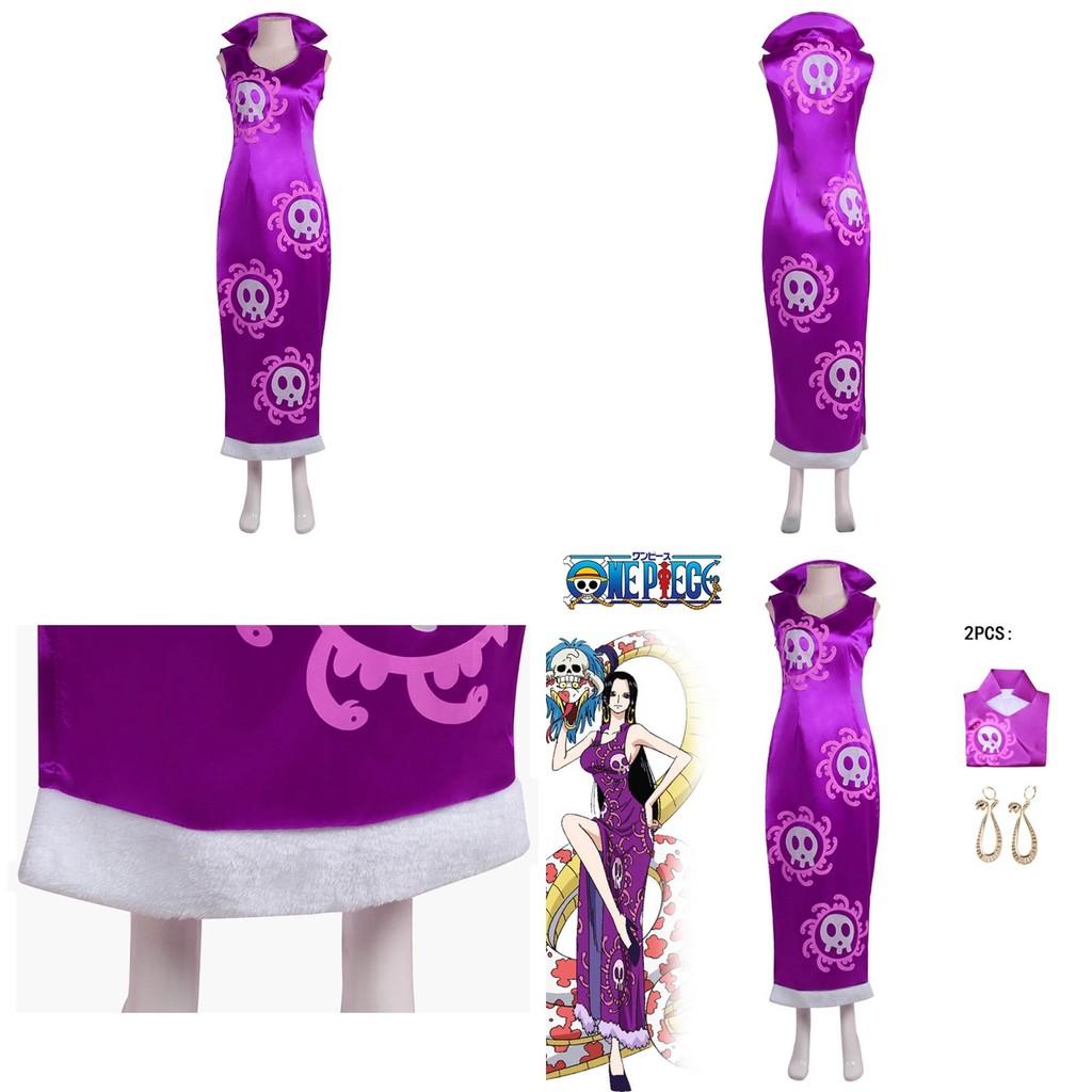 Boa Hancock Cosplay-Kostümkleid mit exquisiten Details und strukturierter Optik