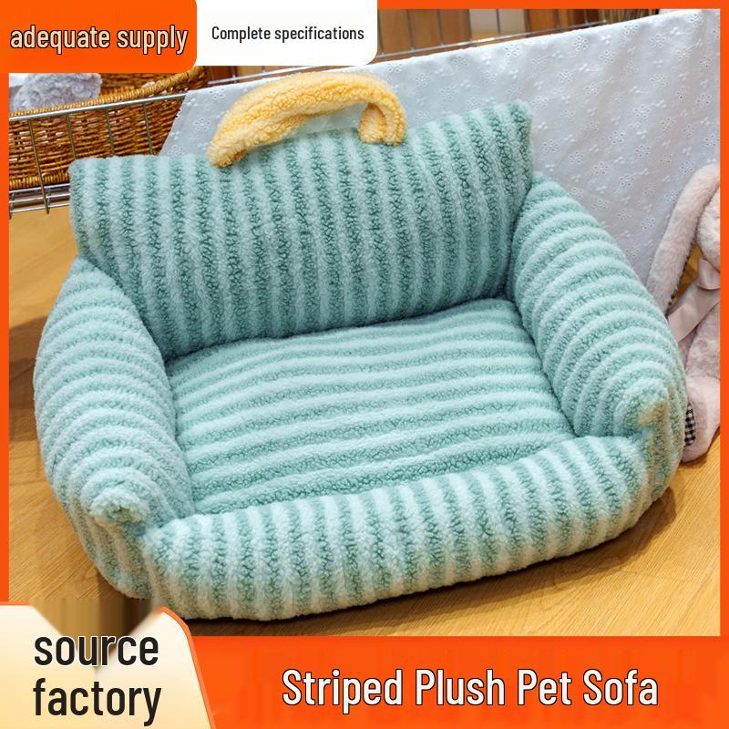 Plush Pet Sofa: Warm, All-Season Bed for Cats and Dogs