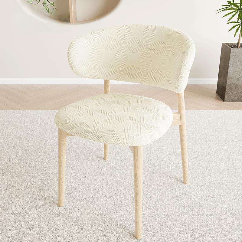 

C-Shaped Backrest Chair Cover Stretch Jacquard Short Back Dining Chair Cover Retro Light Luxury Chair Protector for Home Bar L вершковий