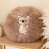 Cute Soft Hedgehog Fat Round Panda Plush Playthings Long Hair Peluche Dolls Stuffed Animal Pillow Nice Christmas Gift Idea Ideal For Infant Girls