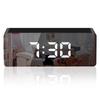 Digital Alarm Clock Big Screen LED Bedside Alarm Clock Mirror Clock Snooze