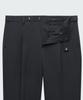Musinsa Standard Wide Hidden Banding Slacks [Dark Gray]