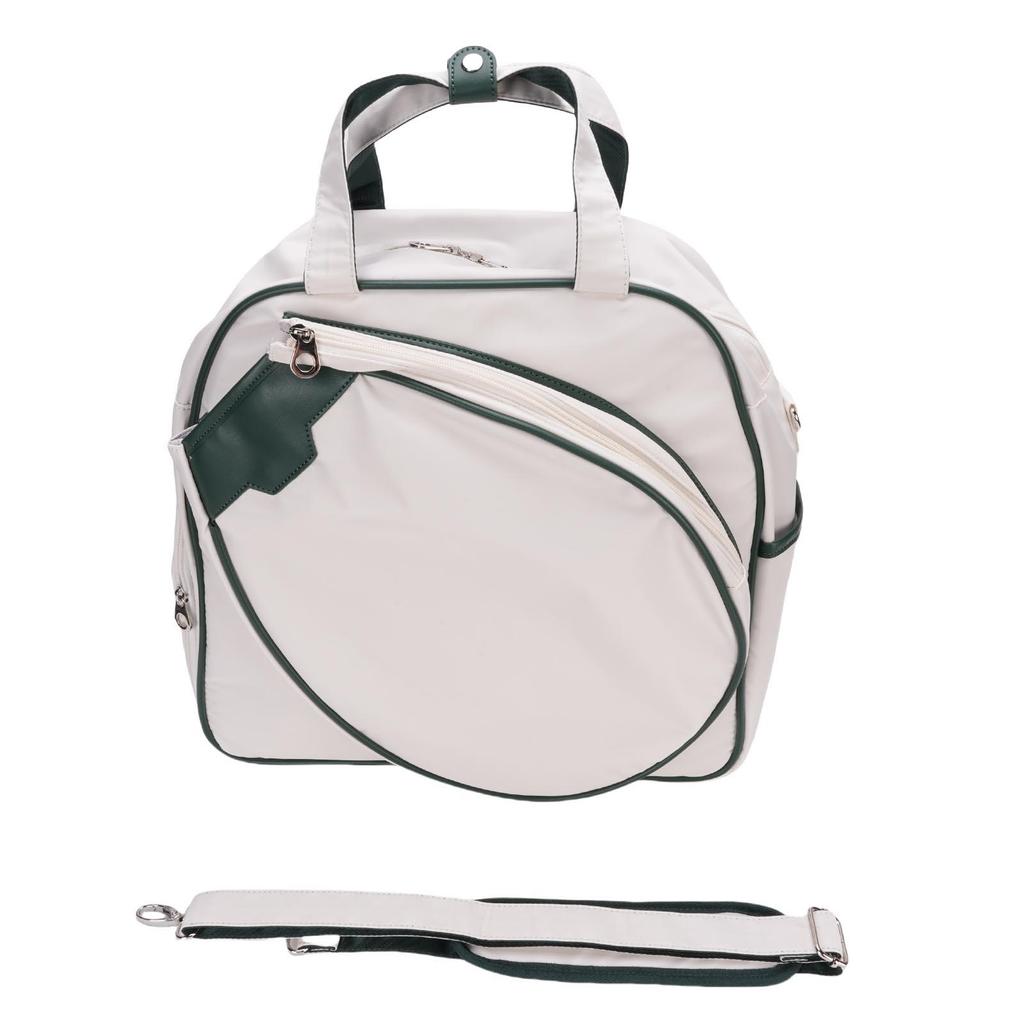 Tennis Racket Bag Waterproofing with Separate Shoe Compartment Insulated Cup Pocket Tennis Racquet Shoulder Bag for