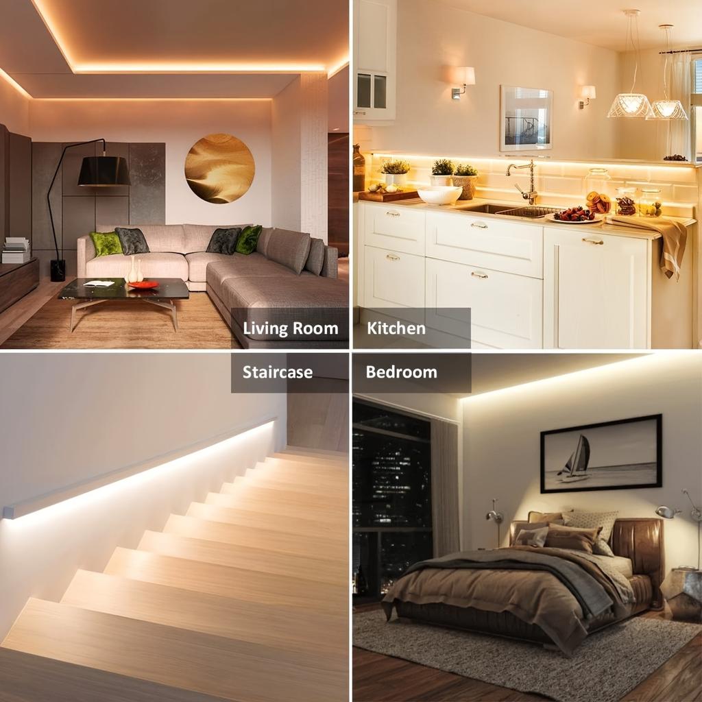5V USB LED Strip Light White/Warm White – Flexible SMD 2835 Tape, Cuttable & Self-Adhesive for TV Backlight Cabinet Home Lighting