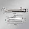 For Suzuki GSXR GSX-R 1000 07-11 GSXR1000 GSX-R1000 K7-K11 Motorcycle Exhaust Mid Link Pipe Escape Slip-On With Silvery Muffler