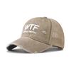 Embroidery Wtf Letter Cotton Baseball Hat With Adjustable For Adults Outdoor Use