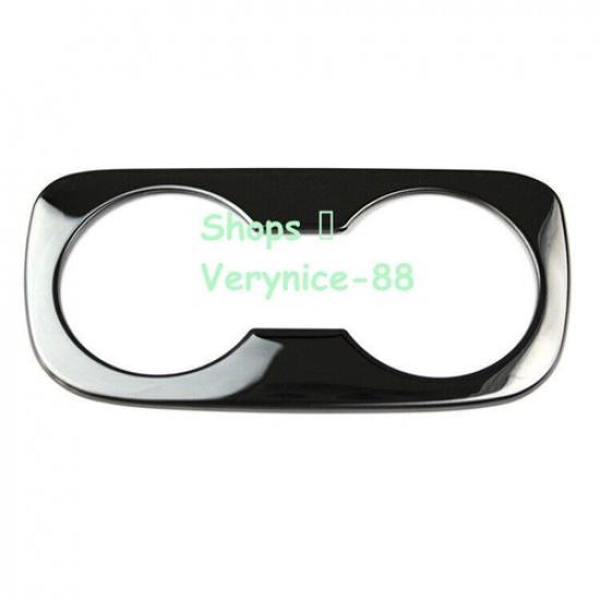 Car Middle Console Drinking Glass Trim For Chevrolet Malibu 2016-21 Black Steel