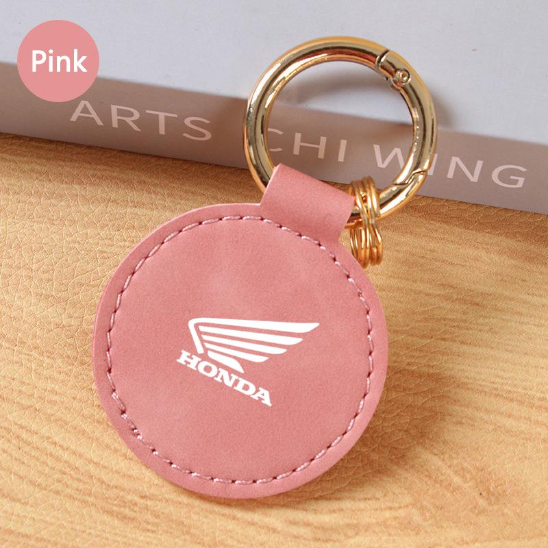 HOPDJ1 Motorcycle Keychain Leather Keyring Pendant For Honda CB400 CB650 FCBF CBR25ORR CRF SH3O0 NC75O Pilot Jazz HRV Accessories