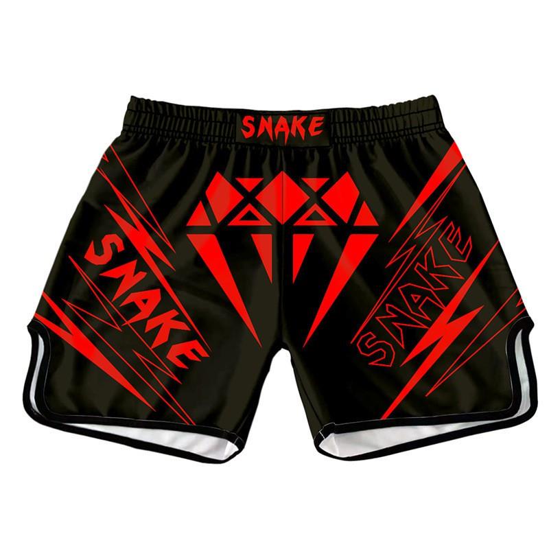 Shorts d'entraînement MMA Boxe Muay Thai Hommes Femmes Léger Séchage Rapide Pantalon de Combat Sportif