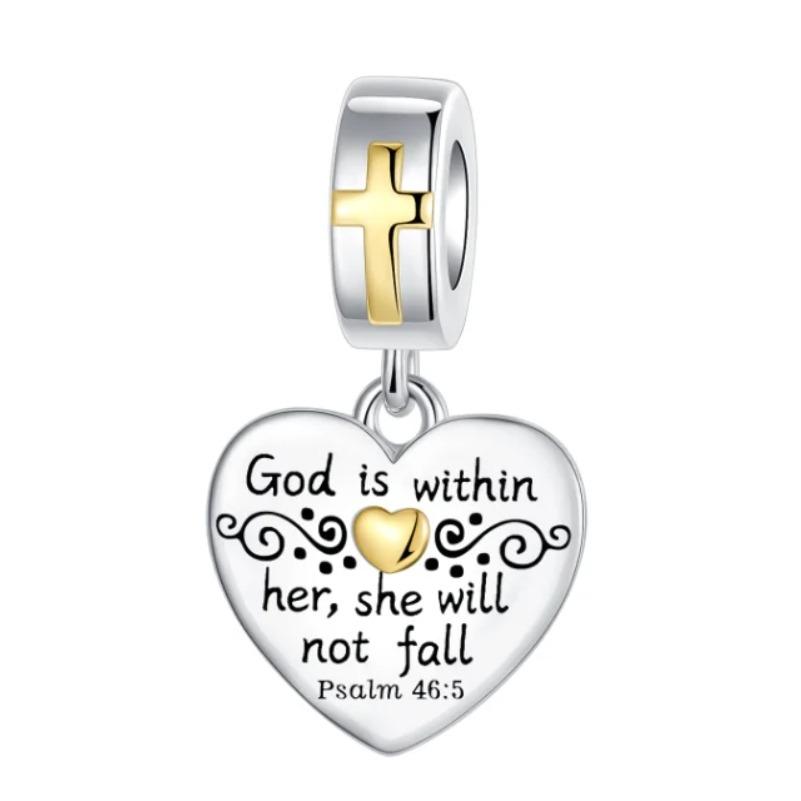 Sparkling Birthstone Charms Copper Heart Key Birthday Pendant Fit Original Necklace Bracelet Women Jewelry Diy Gift