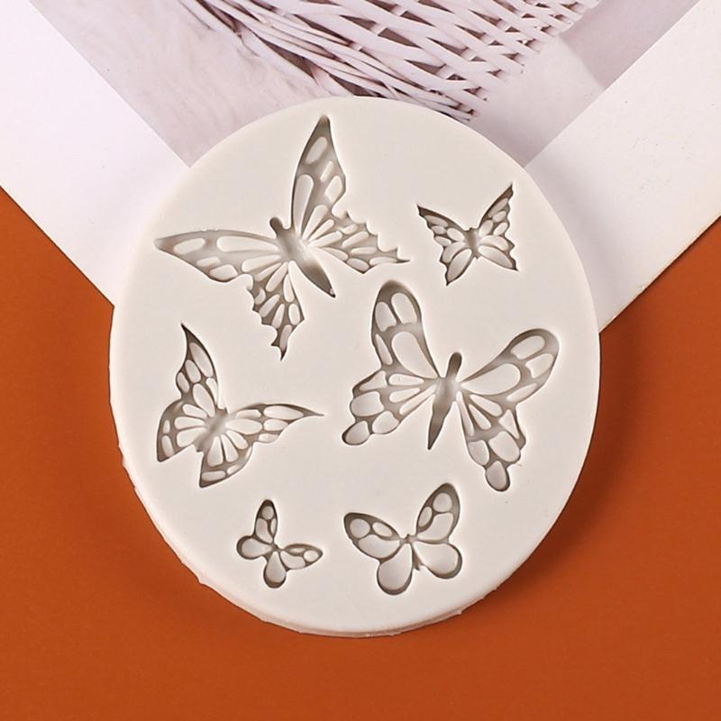 3D Butterflies Shaped Silicone Flexible Food Grade Mould Clay Resin Ceramics Candy Fondant Candy Chocolate Soap Mould