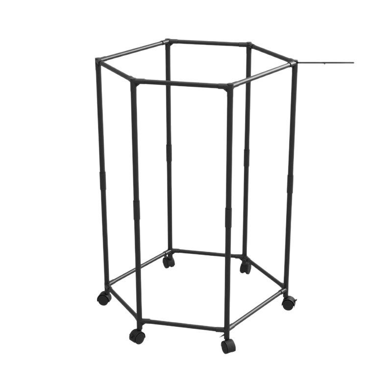 Drehbarer Bodenständer für Kleidung & Hüte mit beweglicher Wäschestange