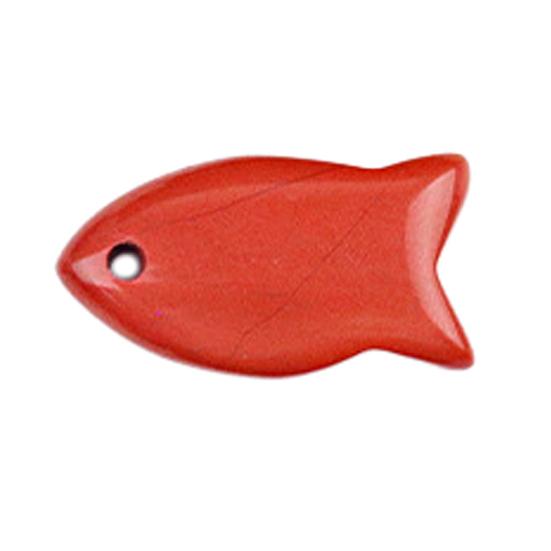 

22mm Small Fish Pendant with Six Rare Faux Crystals Handmade Natural Materials Polished Smooth DIY Jewelry Charm C