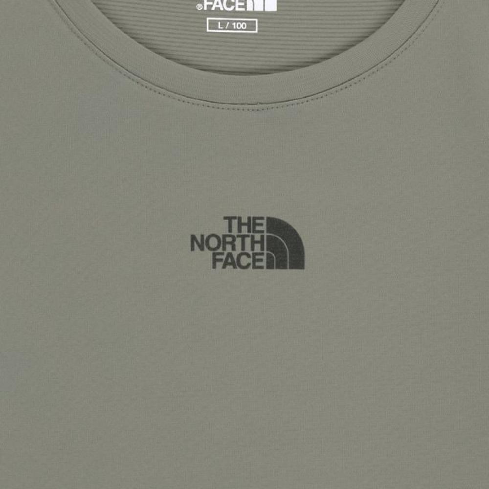 The North Face Nt7tr55l White Label Step Up Long Sleeve Round Tee Light Khaki