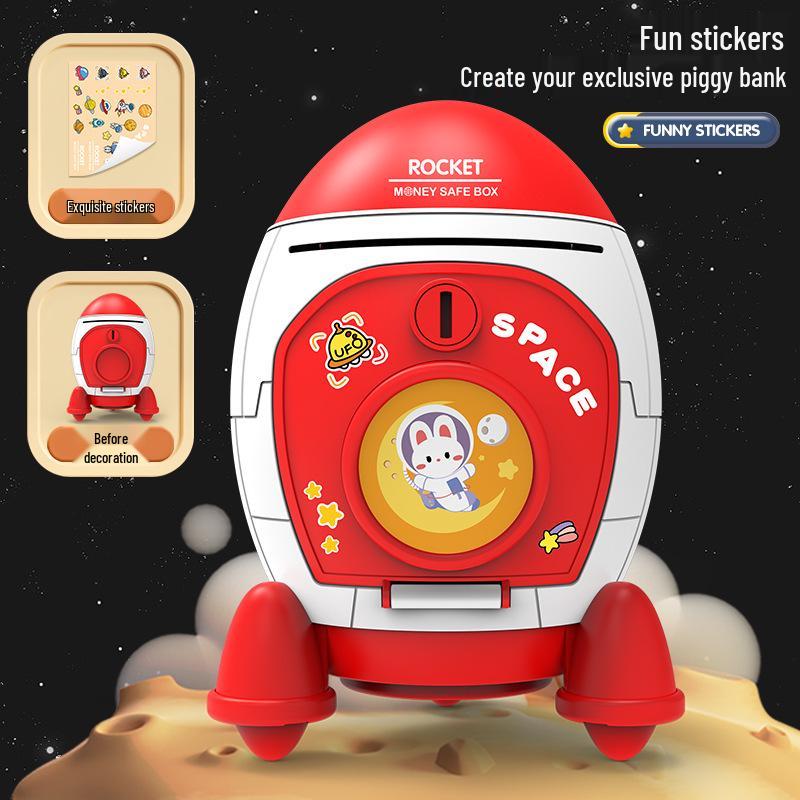 Space Rocket Astronaut Piggy Bank: Creative Savings Jar for Kids