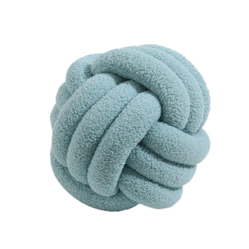 Waist Protective Lamb Velvet Home Decor for Bathroom Throw Pillow Cushion Knotted Ball Backrest