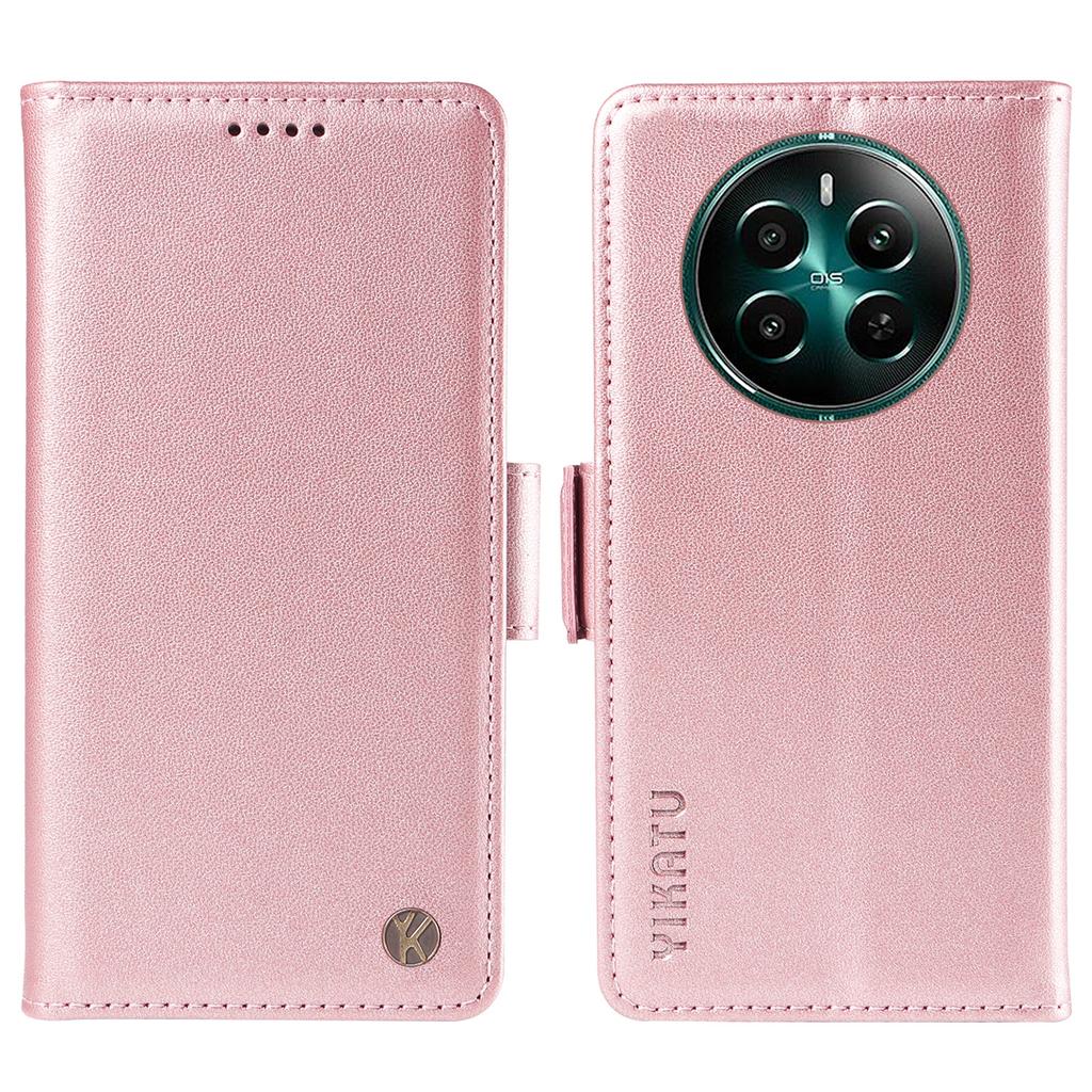YIKATU YK-003 For Realme Narzo 70 5G/Narzo 70 Pro 5G/P1 5G/12 4G/12+ 5G Case Wallet Stand Leather Phone Cover Side Buckle