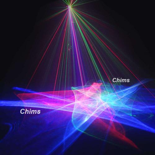 Chims Party Laser Lighting Stage Decoration Projection Light, Arctic Aurora RGB Nebula Galaxy Starry Sky Wave Pattern LED Stage Lighting Projector Sys