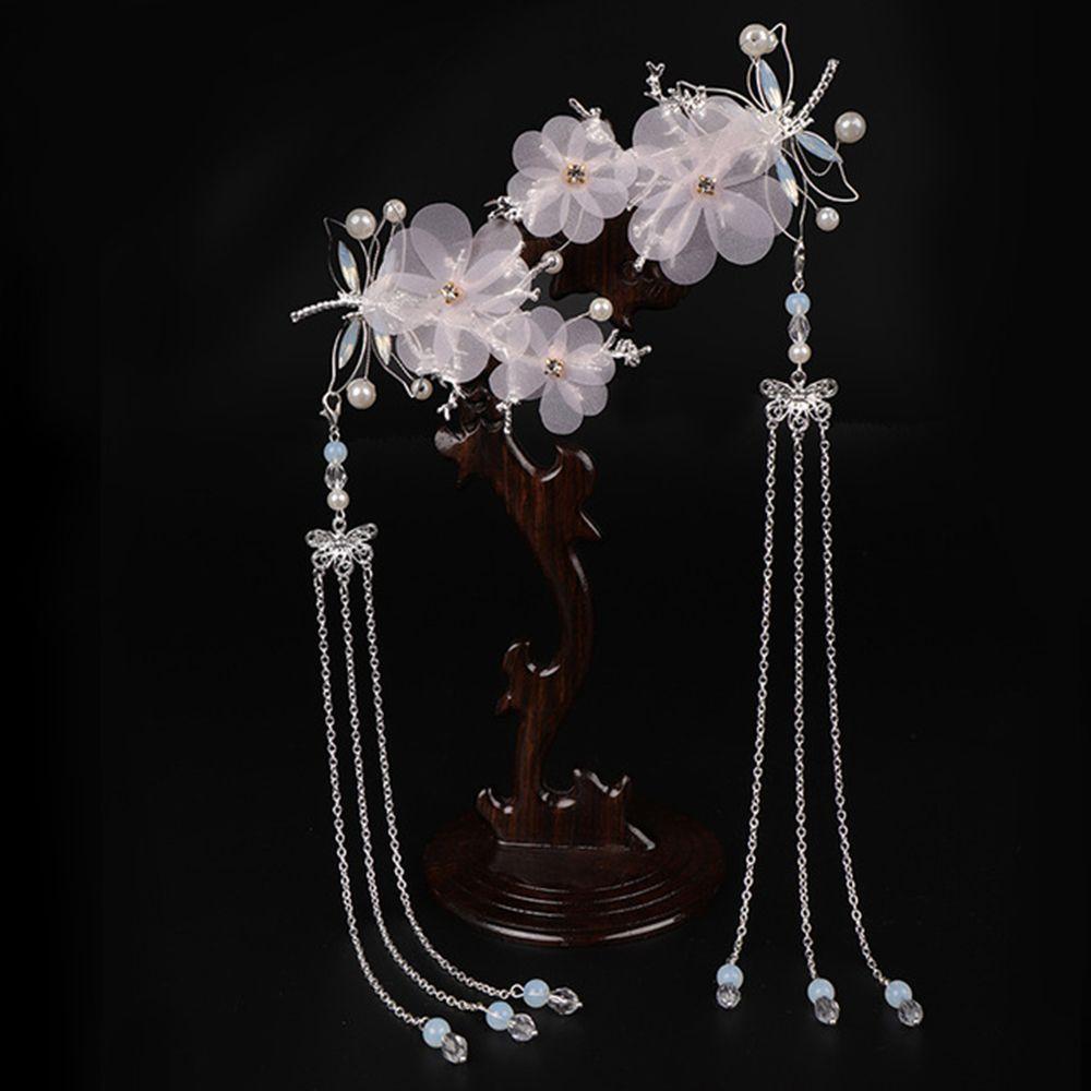 Classical Style Elegant Butterfly Chinese Dragonfly HANFU Hairpin Headwear Hair Clips Tassel