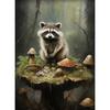 Rabbit Bunny Rustic Raccoon Frog Sheep Deer Bear Fox Forest Poster Canvas Painting Print for Living Room Home Decoration Cuadros