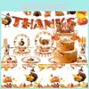 Festive Autumn Maple Leaf Party Decorations Set For Thanksgiving
