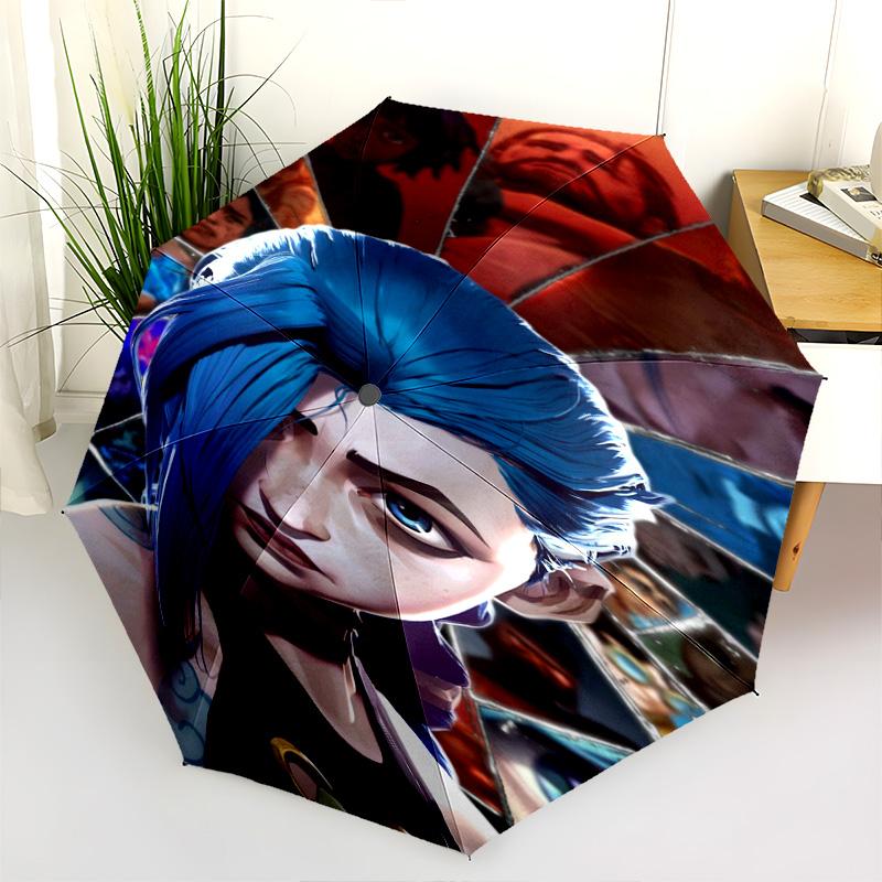 Enigmatic Glow: Mystical Eyes Tendrils Folding Umbrella Travel Durable Gift Printing Travel