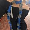 Bloom Chain Scarf - Blue/Gray