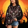 Kids Halloween Printed Hoodie - Casual Long Sleeve Pullover Sweatshirt for Boys and Girls